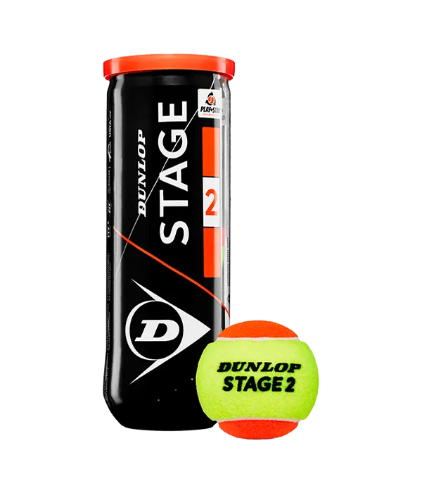 Cajón Pelotas Dunlop Stage 2 Amarillo/Naranja Tenis (Pack x24) - Image 2