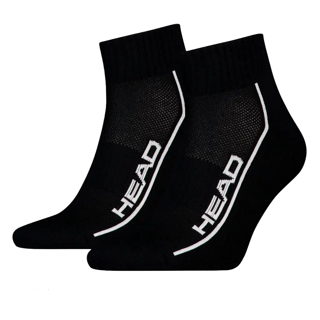 Calcetines Head Performance Quarter Negro (Pack x2) 2026