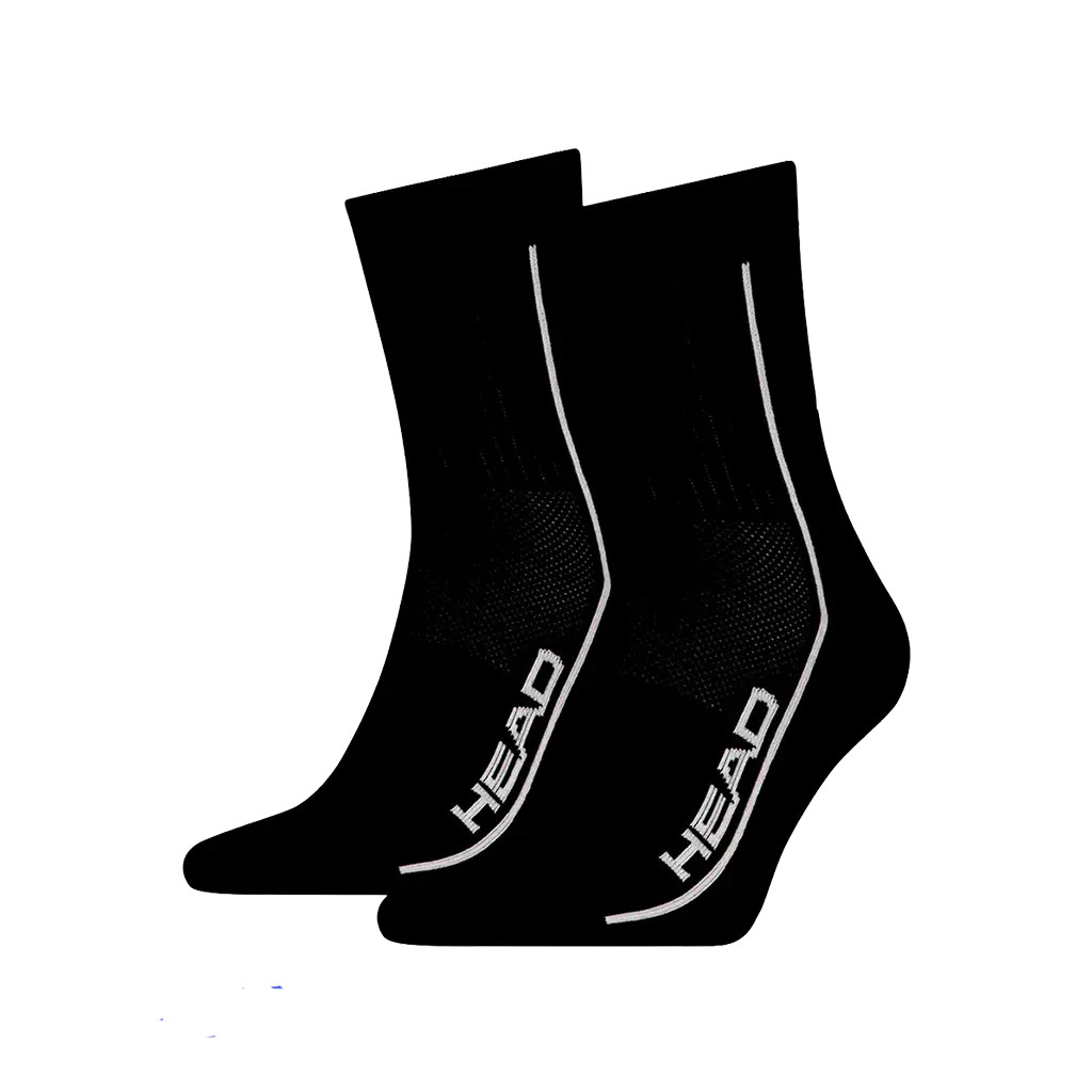 Calcetines Head Performance Short Crew Negro (Pack x2)