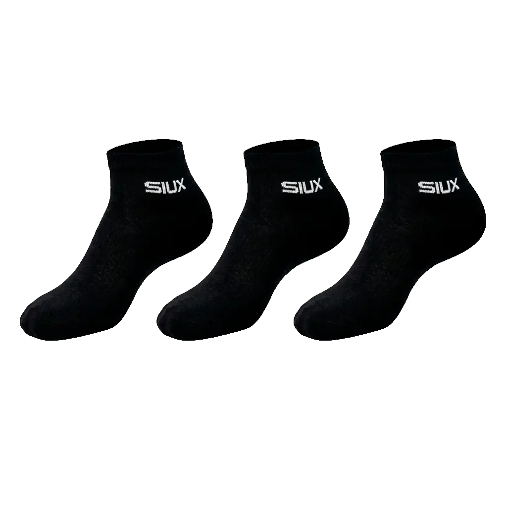 Calcetines Siux Basic Cortos 26 Black (Pack x3)