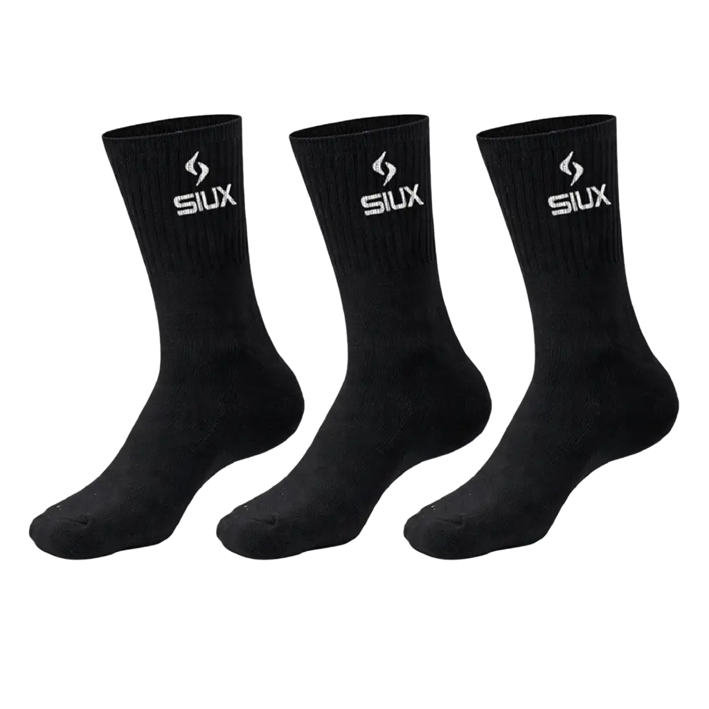 Calcetines Siux Largos Básicos 26 Negro (Pack x3)