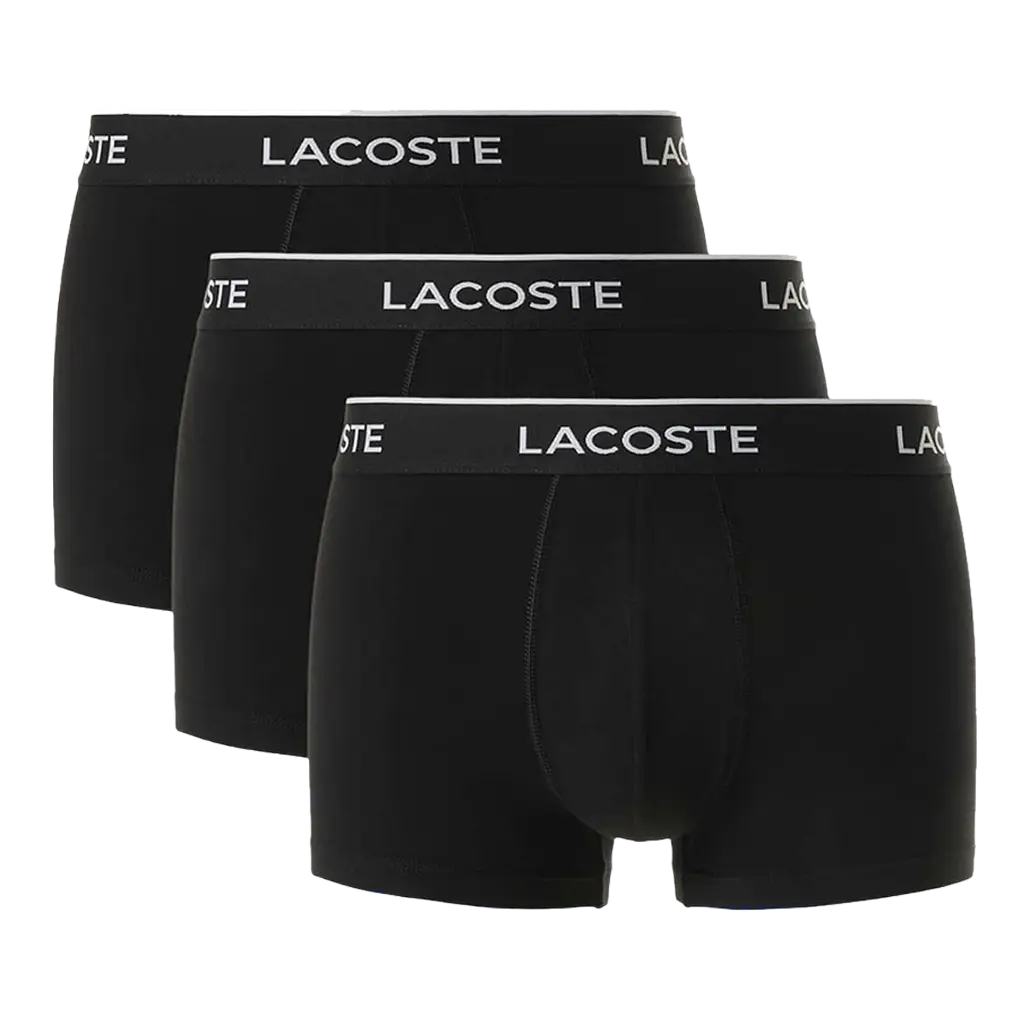Calzoncillos Lacoste Microfibra Negro (Pack x3)
