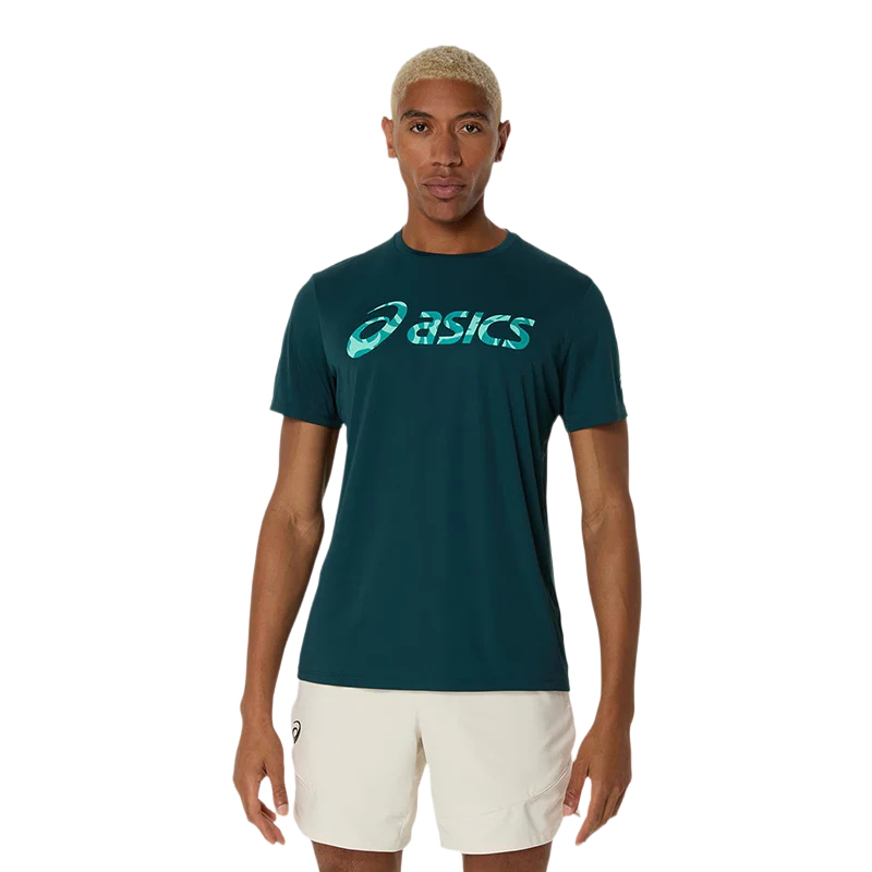 Camiseta Asics Match Seasonal Graphic Verde Saxon