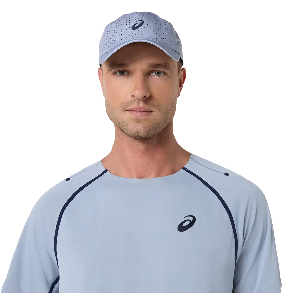 Camiseta Asics Match SS Top Grey Blue - Image 3