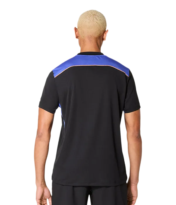 Camiseta Asics Padel Court SS Black/Dark Cobalt 2025 - Image 3