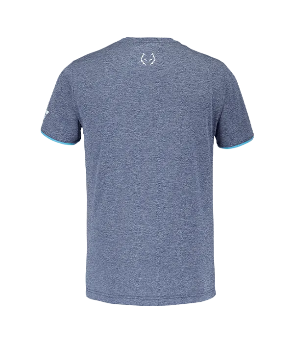Camiseta Babolat Crew Azul Logo Blanco J. Lebrón - Image 3