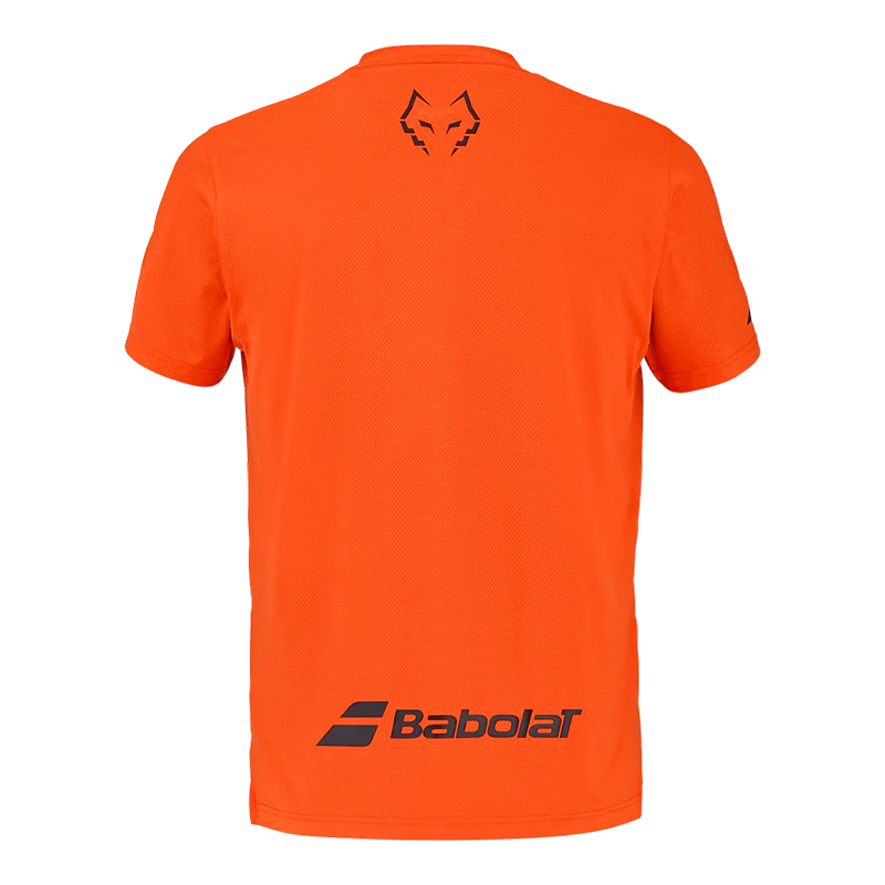 Camiseta Babolat Crew Neck Tee Red Orange 2026 J. Lebrón - Image 2