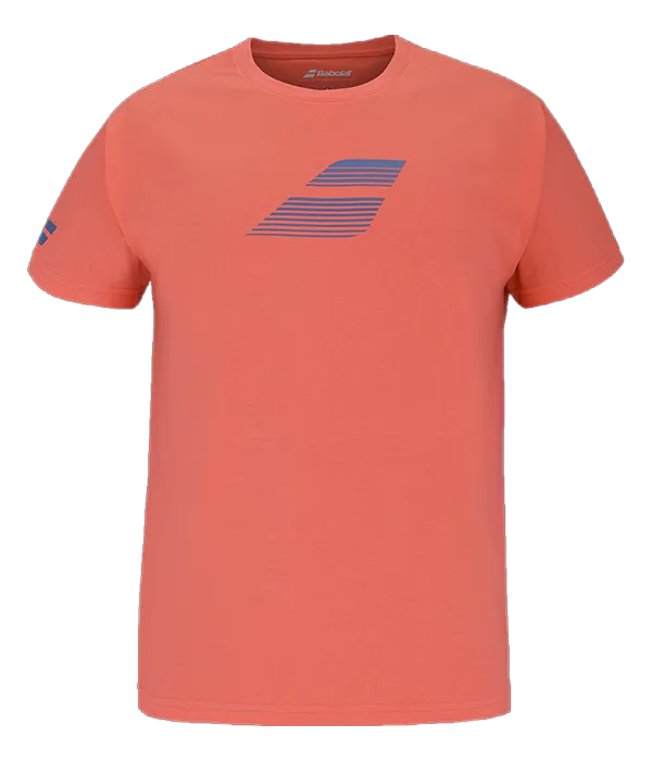 Camiseta Babolat Flag Hot Coral