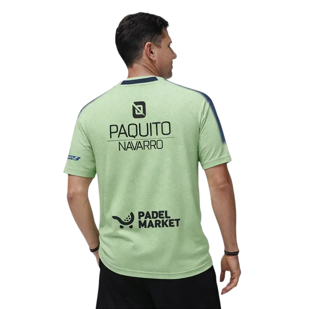 Camiseta Bullpadel Montse Paquito Navarro Verde Acido Vigore - Image 2