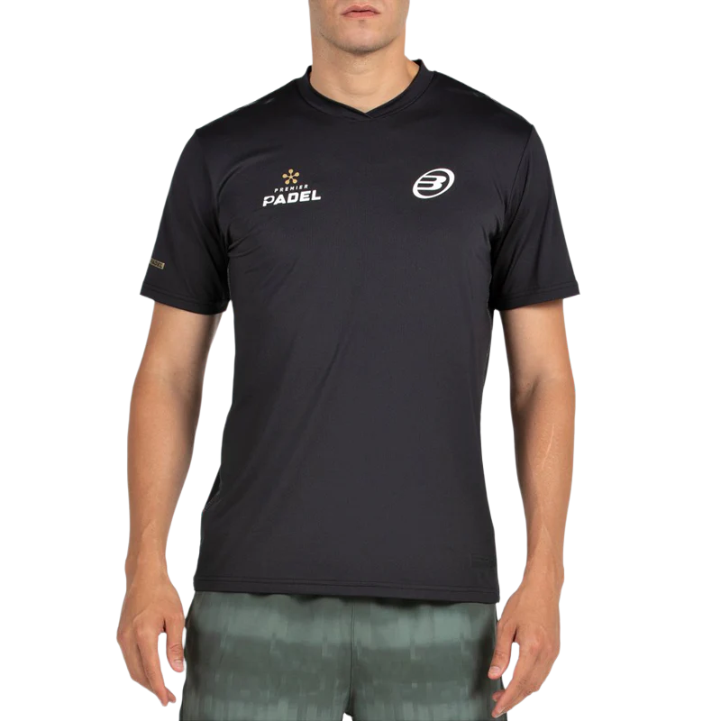 Camiseta Bullpadel Perico Premier Padel Negro 2026
