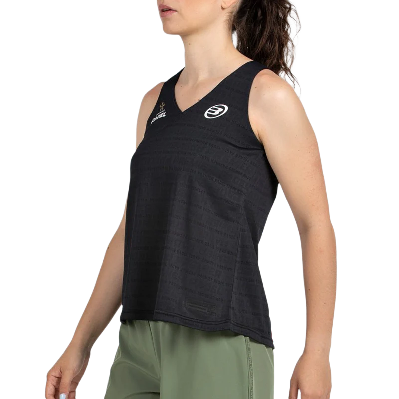 Camiseta Bullpadel Piura Negro Mujer 2026 - Image 2