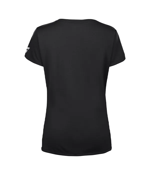Camiseta Babolat Cap Sleeve Top Mujer Negro - Image 2