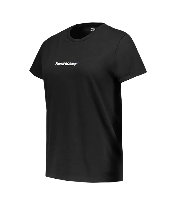 Camiseta algodón mujer PadelPROShop Negra - Image 2