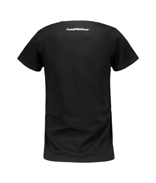 Camiseta algodón mujer PadelPROShop Negra - Image 3