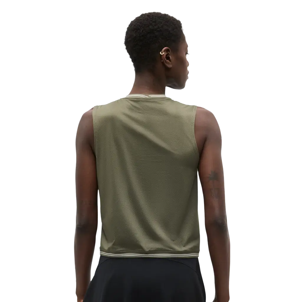 Camiseta de Tirantes Asics Game Dark Olive Mujer 2026 - Image 3