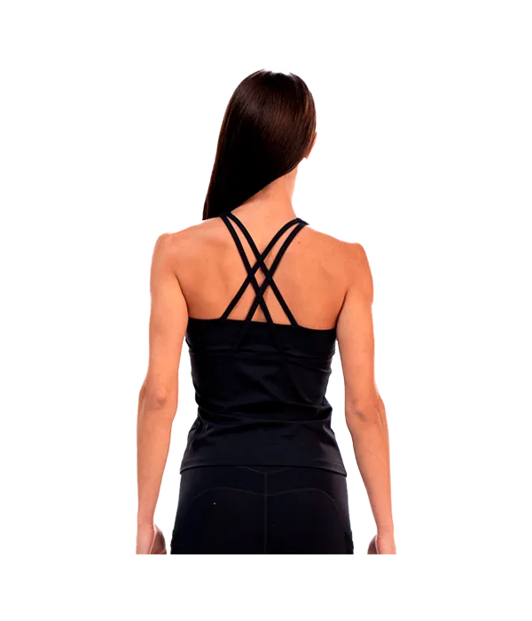 Camiseta Tirantes Drop Shot Perla Negro - Image 3