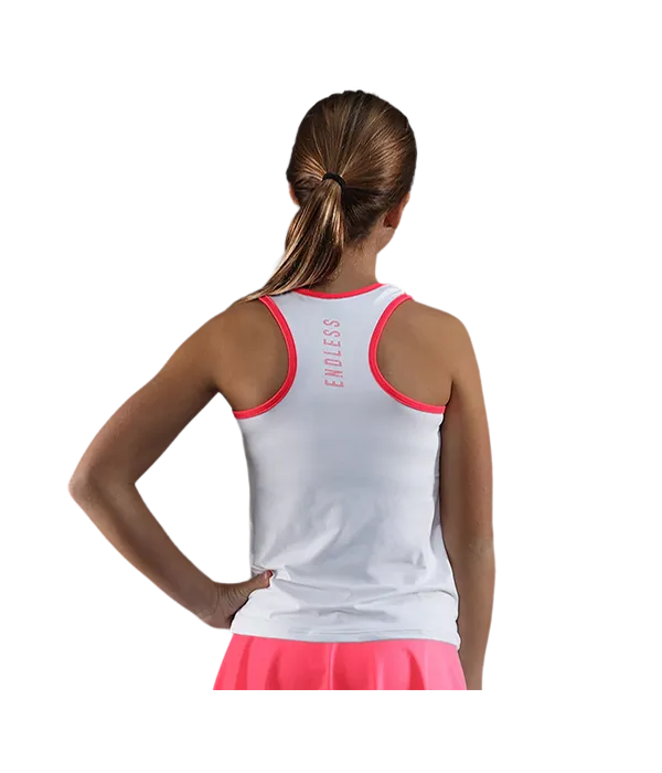 Camiseta Endless Slam Kids White/Pink - Image 3