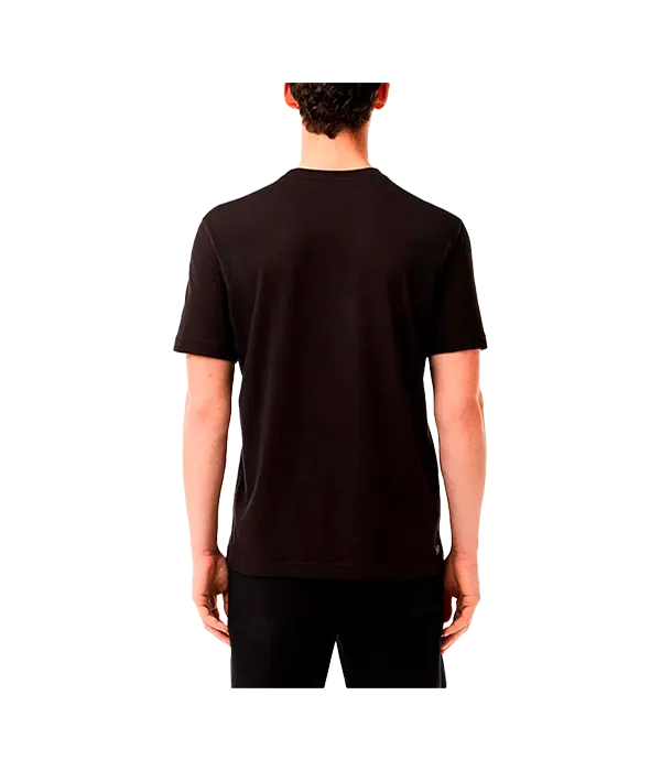 Camiseta Lacoste Algodón Negro - Image 3