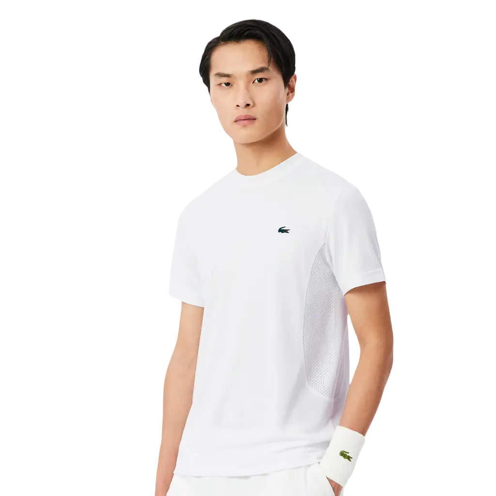 Camiseta Lacoste Novak Djokovic Blanco 2026