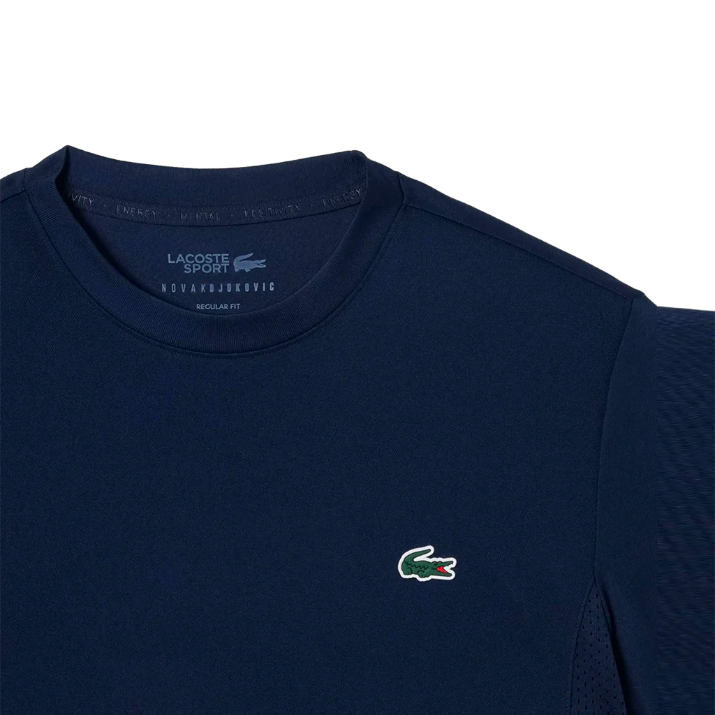 Camiseta Lacoste Novak Djokovic Regular fit Azul Marino 2026 - Image 3