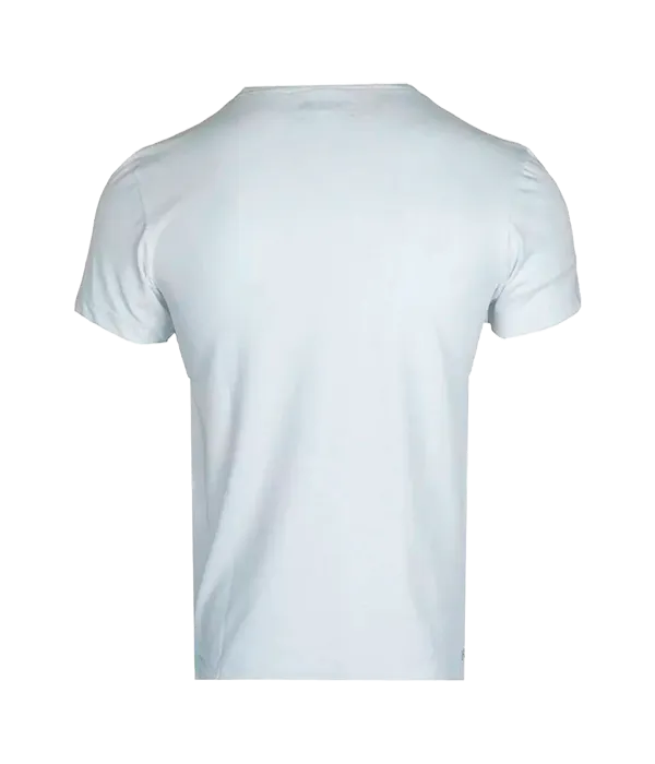 Camiseta Lacoste Sport Regular Fit Blanca Logo Negro - Image 2