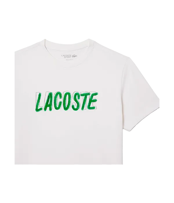 Camiseta Lacoste Ultra Dry Blanco 2025 - Image 3