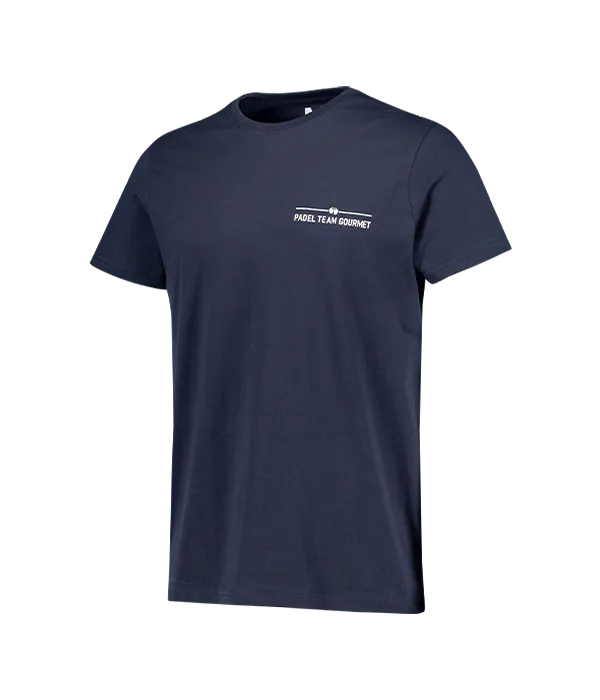 Camiseta Padel Team Gourmet algodón azul marino - Image 2