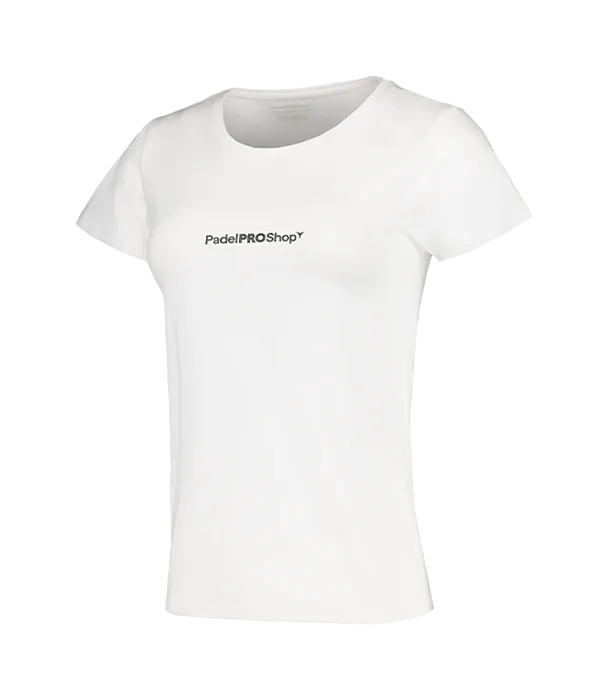 Camiseta algodón mujer PadelPROShop blanca  - Image 2