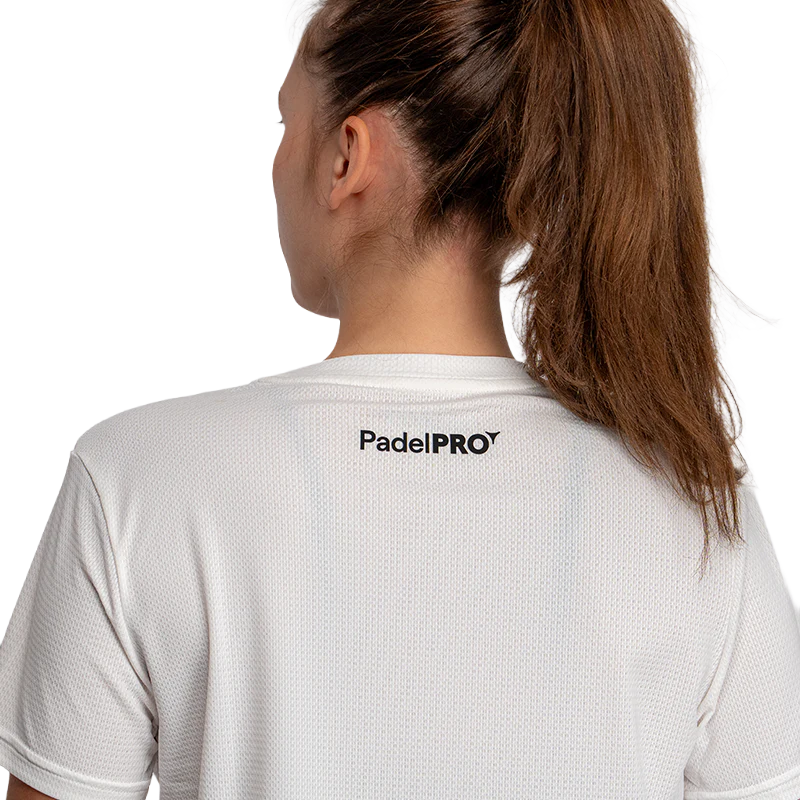 Camiseta Pro Basic Mujer PadelPRO Blanca - Image 4