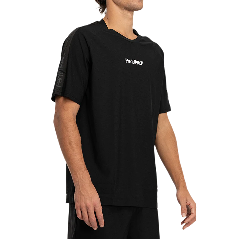 Camiseta Pro Elite PadelPRO Negra - Image 2