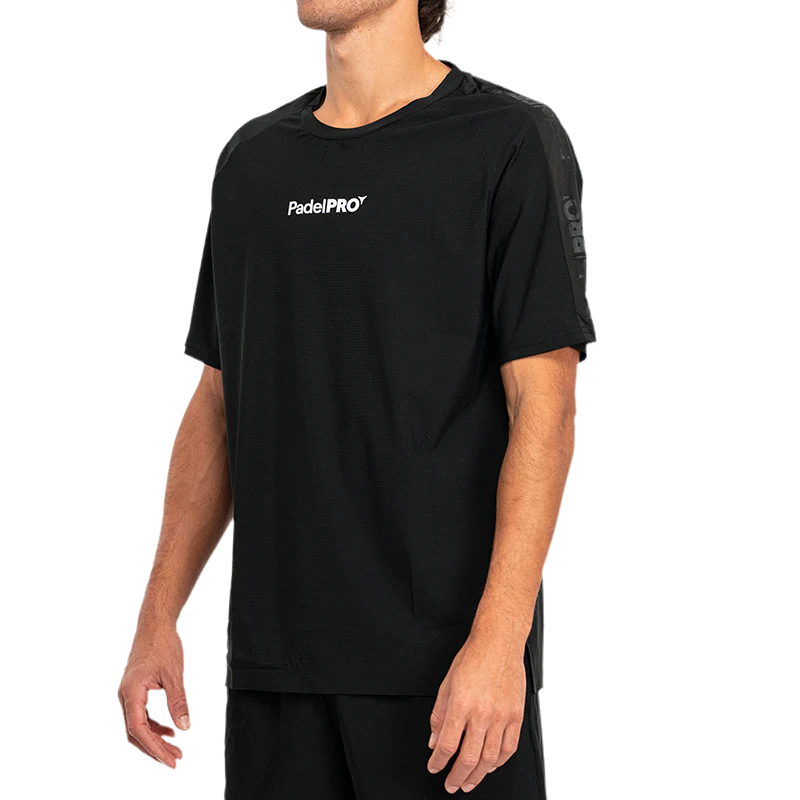 Camiseta Pro Elite PadelPRO Negra - Image 3