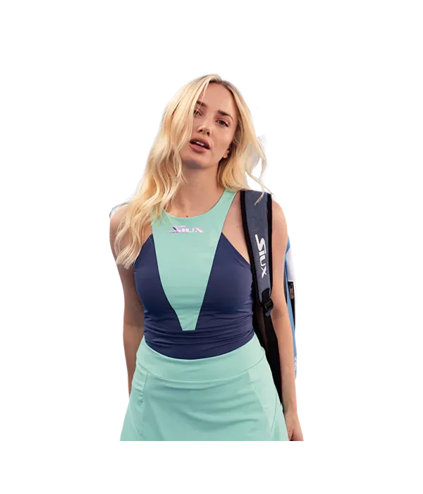 Camiseta Siux Dusk Mujer Azul sin mangas 2025 - Image 3