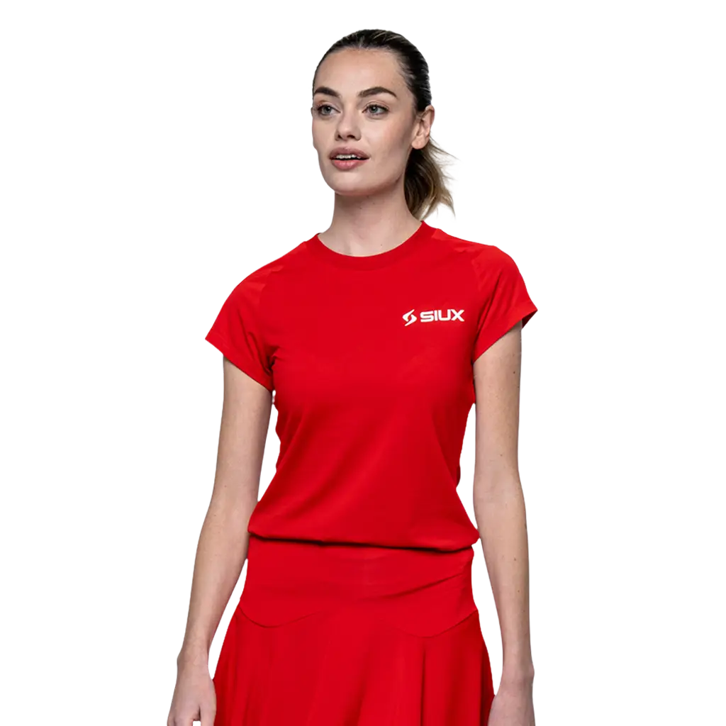 Camiseta Siux Match 26 Mujer Roja