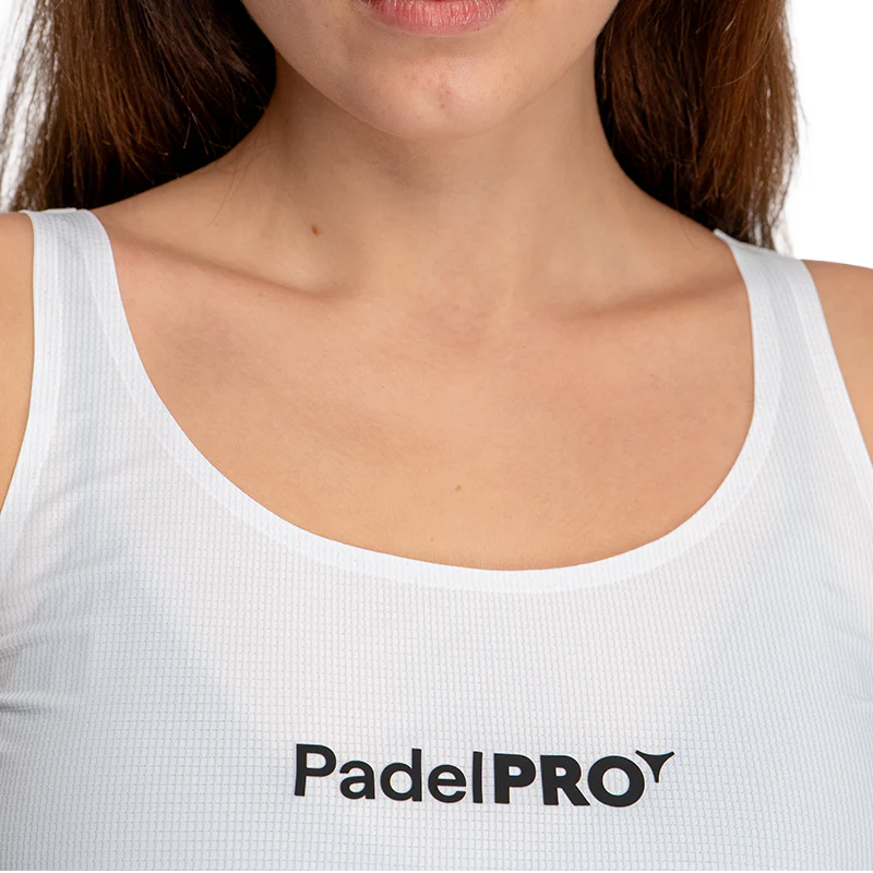 Camiseta Tank-Top Pro Elite PadelPRO Mujer Blanco - Image 5