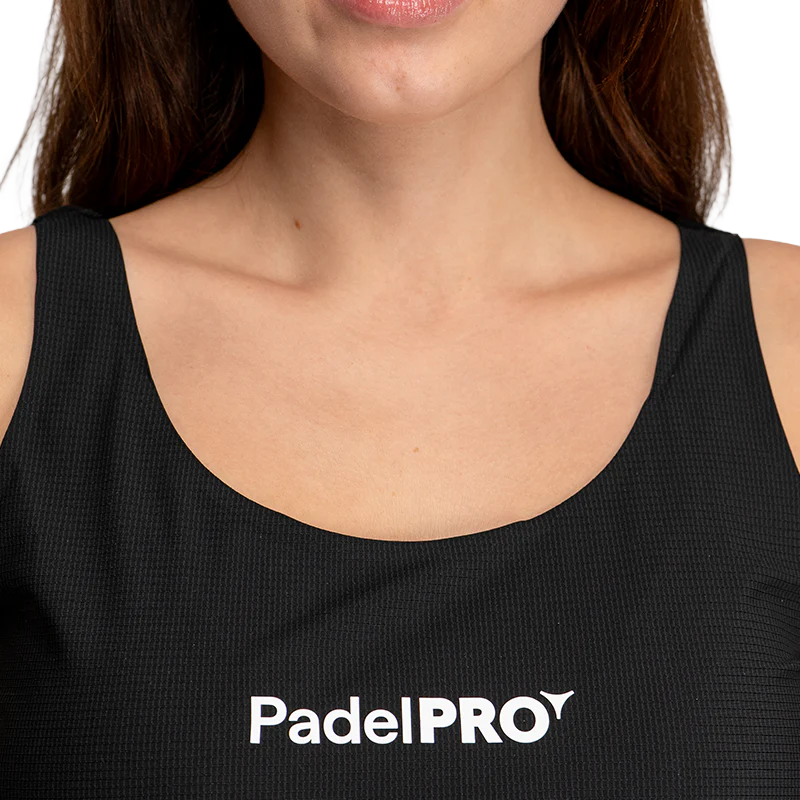 Camiseta Tank-Top Pro Elite PadelPRO Mujer Negro - Image 5