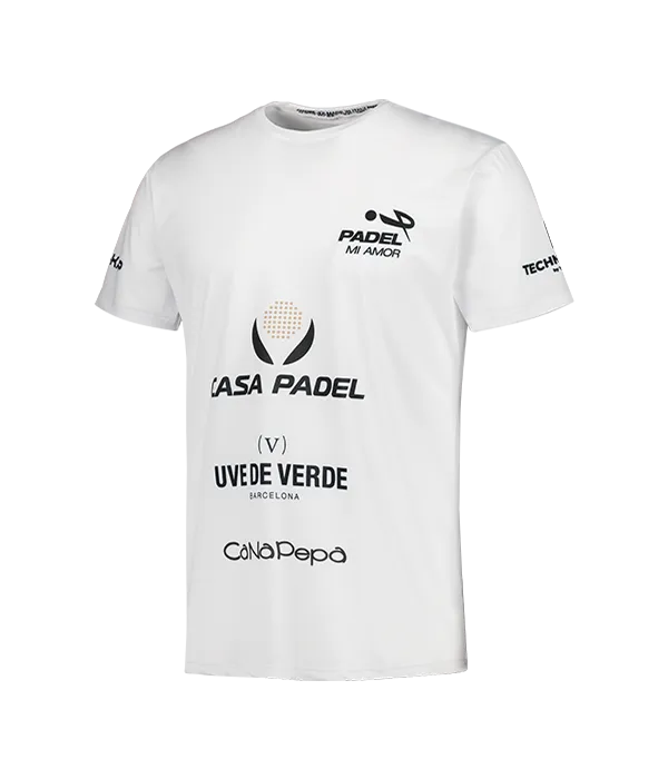 Camiseta Teo Zapata Padel Mi Amor Blanco 2025 - Image 2