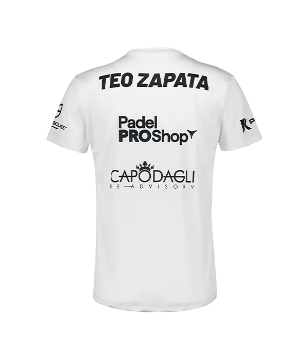Camiseta Teo Zapata Padel Mi Amor Blanco 2025 - Image 3