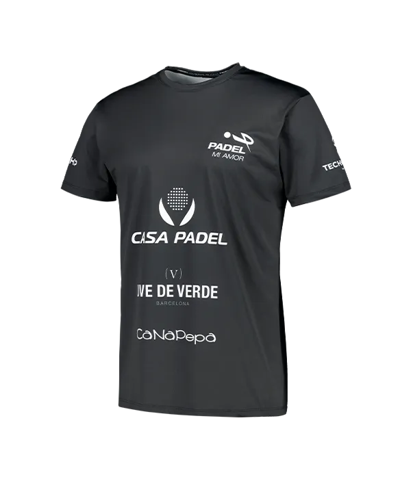 Camiseta Teo Zapata Padel Mi Amor Negro 2025 - Image 2