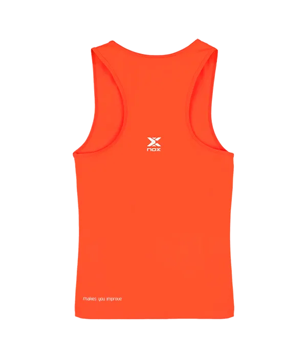 Camiseta Tirantes Nox Team Fit Mujer Rojo - Image 2