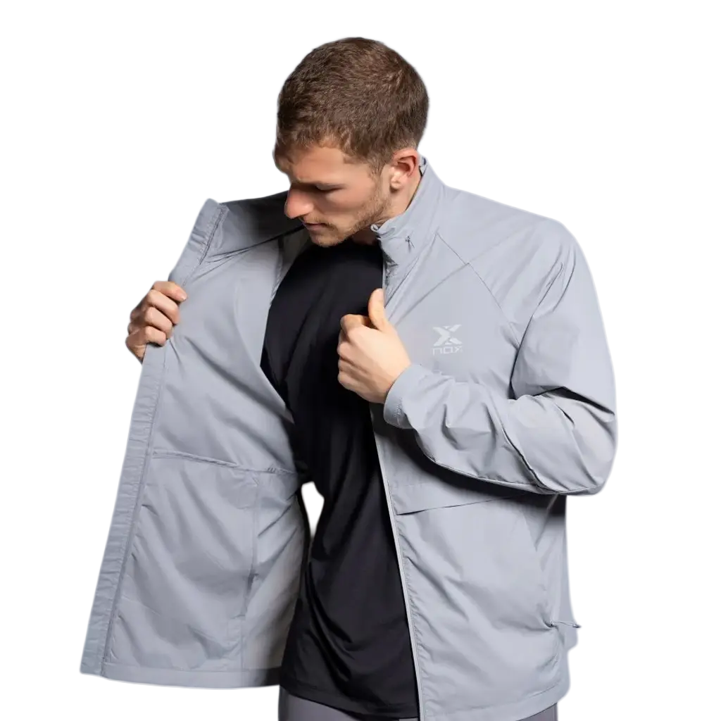 Cortavientos Nox Ligero Hombre Gris 2026 - Image 4