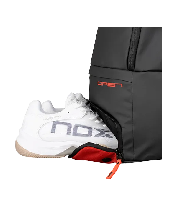 Mochila Nox Luxury Open Series Negro/Rojo - Image 4