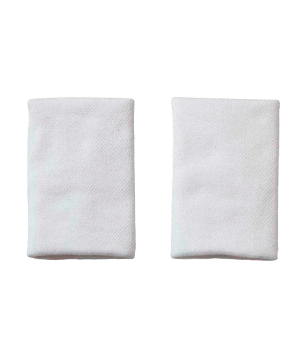 Muñequera Adidas Larga Blanca Logo Grande (Pack x2) - Image 3