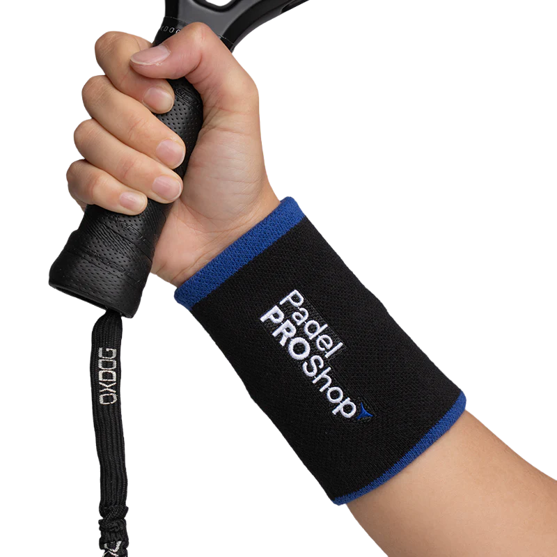 Muñequera Larga PadelPROShop Negro/Azul Promo - Image 3