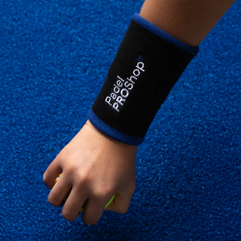 Muñequera Larga PadelPROShop Negro/Azul Promo - Image 4