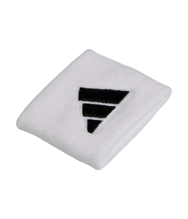 Muñequeras Cortas Adidas Blanco Logo Grande (Pack x2) - Image 3