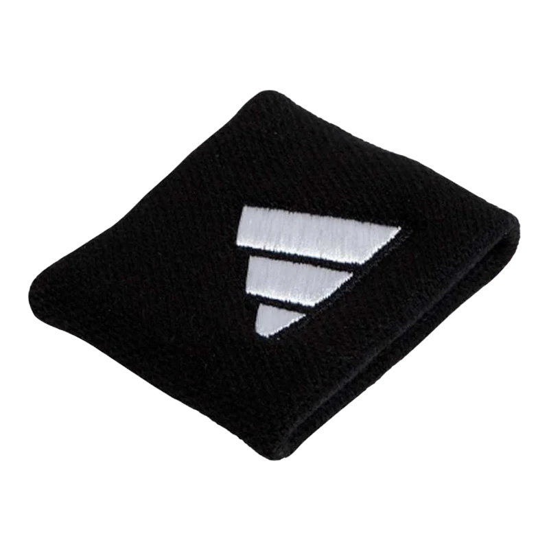 Muñequeras Adidas Cortas Negras Logo Grande - Image 2