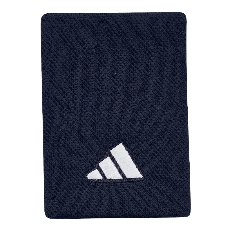 Muñequeras Adidas Largas Azul Marino Logo Grande - Image 2