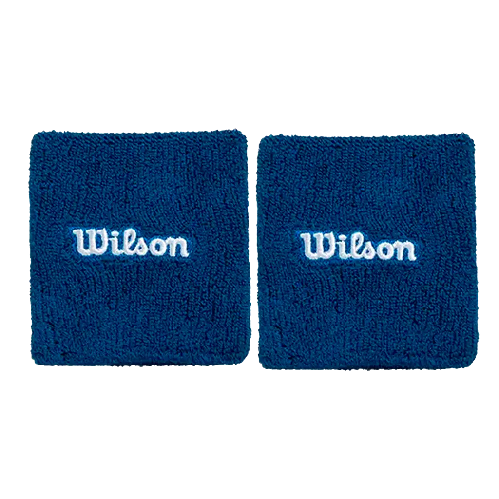Muñequeras Cortas Wilson Azul Marino (x2)