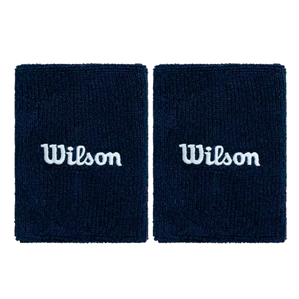 Muñequeras Largas Wilson Azul Marino (x2)