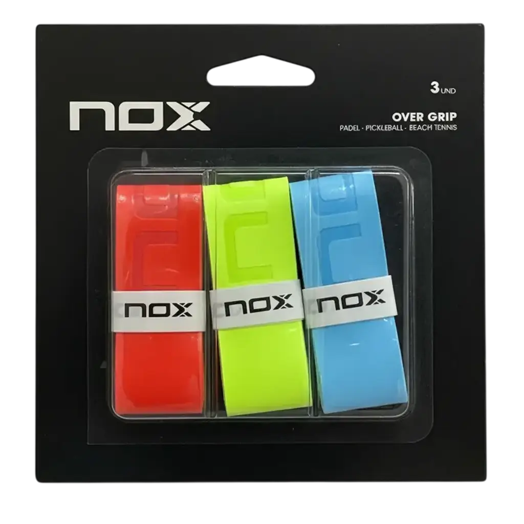 Overgrips NOX Pro Liso Rojo/Verde/Azul (Pack x3)